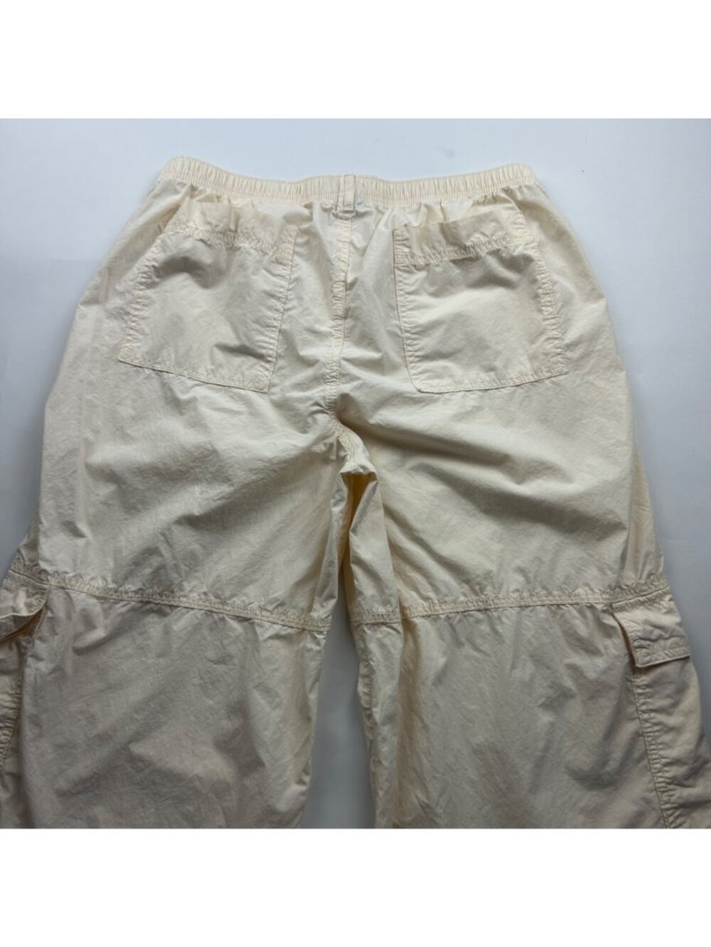 Wild Fable Cream Poplin Canvas Pull On Cargo Pant L - Picture 7 of 7